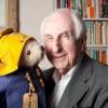 Michael Bond with Paddington Bear